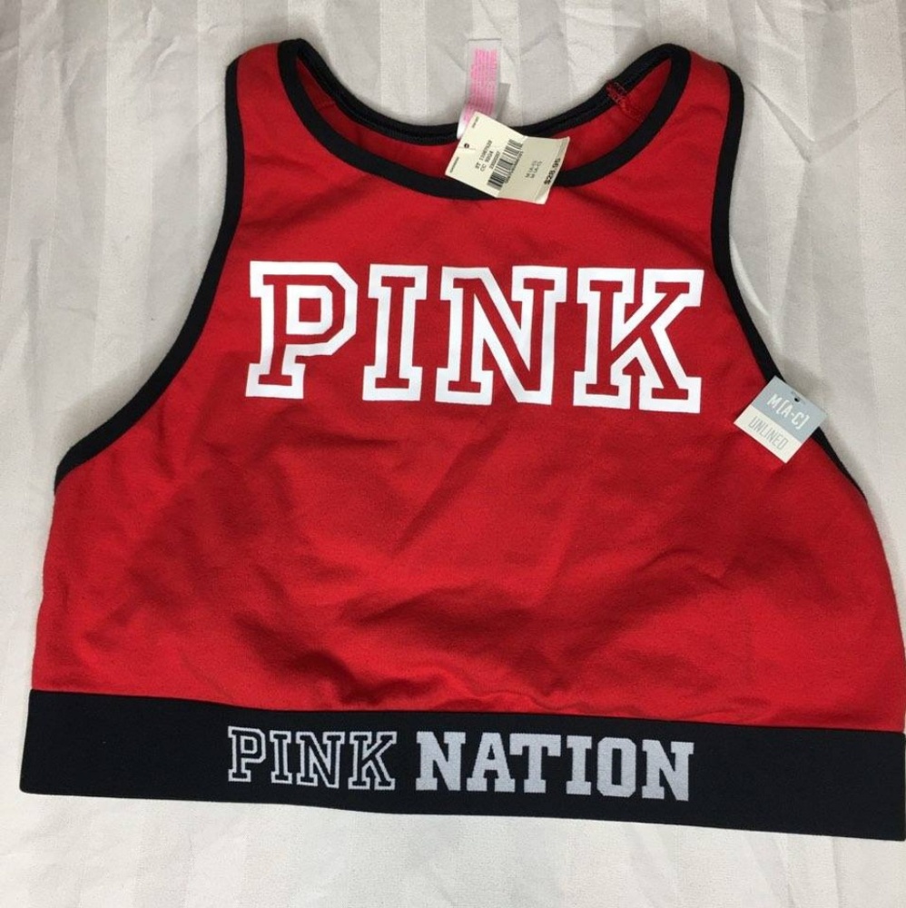 Only 7 Bucks!! Pink Victoria's Secret Red Crop